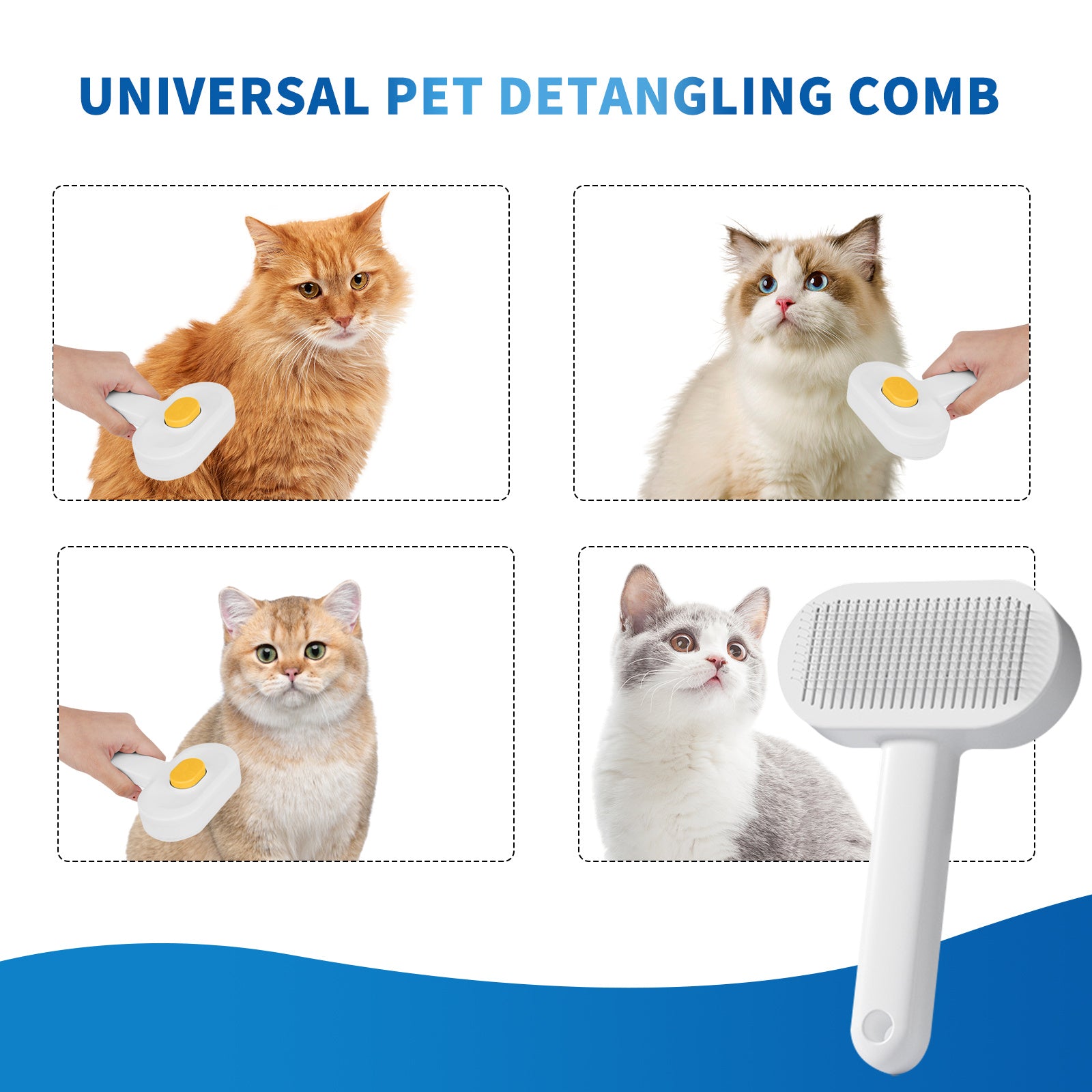 Universal Pet Hair Removal Comb, Gently Smoothing Out The Tangled Hair
