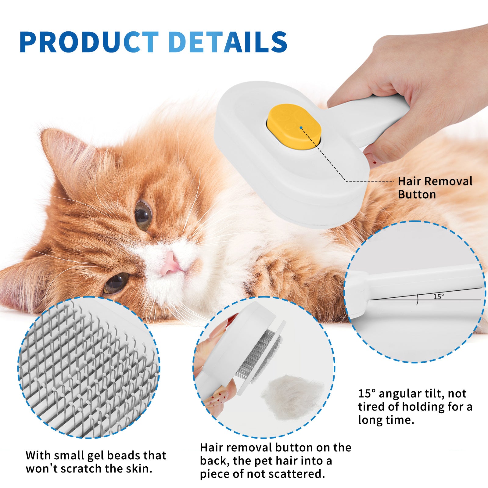 Universal Pet Hair Removal Comb, Gently Smoothing Out The Tangled Hair