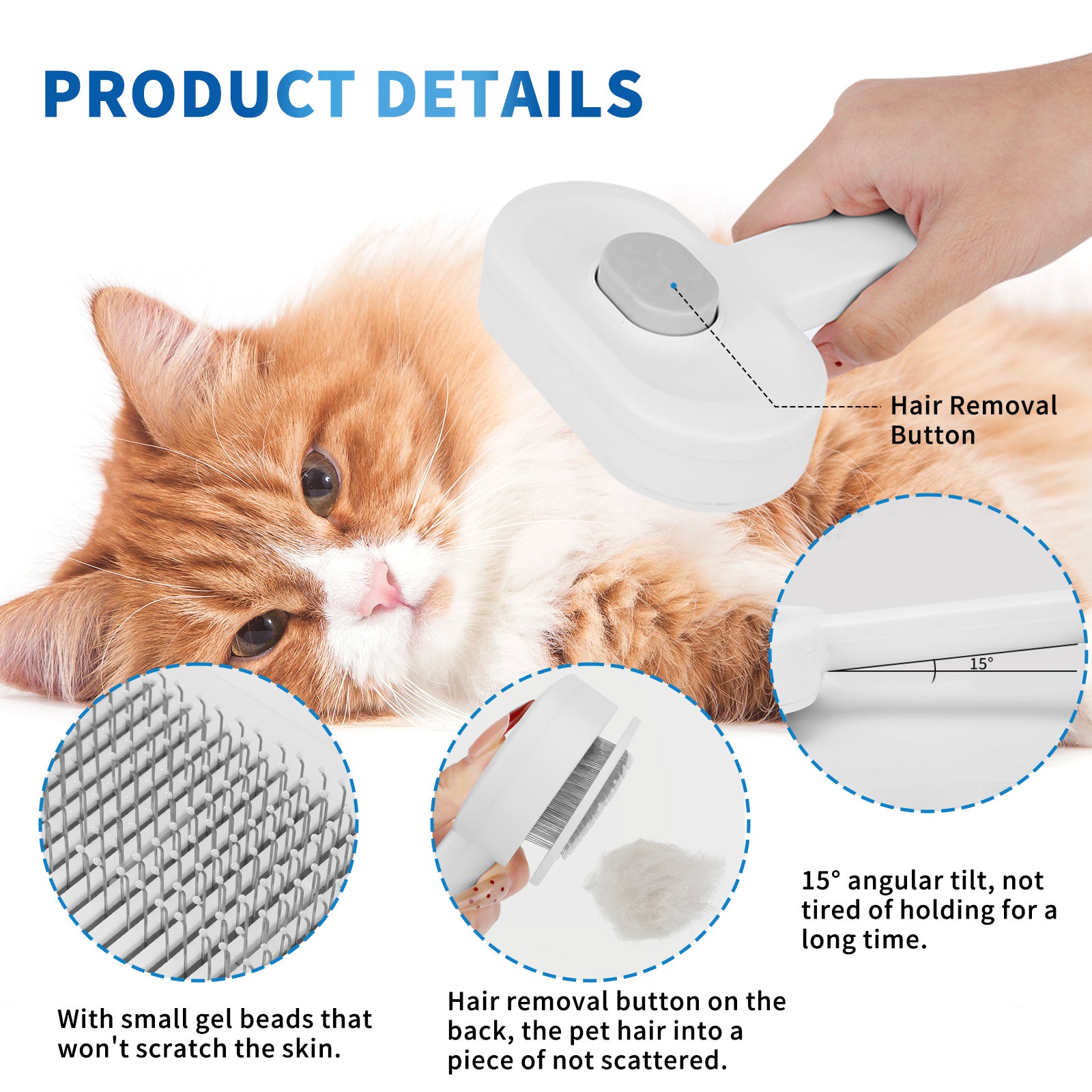 Universal Pet Hair Removal Comb, Gently Smoothing Out The Tangled Hair