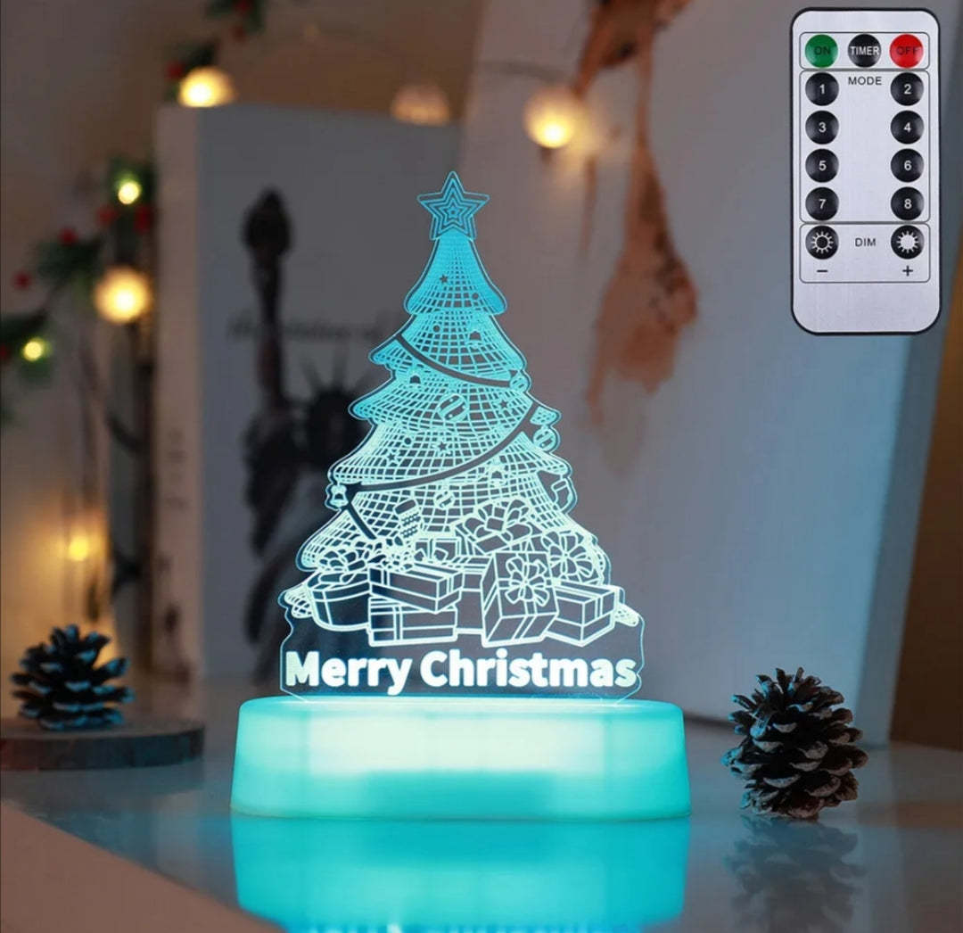 Christmas Decoration 3D Lamp Acrylic LED Night light